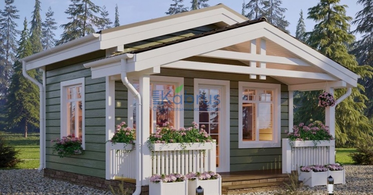 Каркасная баня под ключ в Москве и области - ESD-66